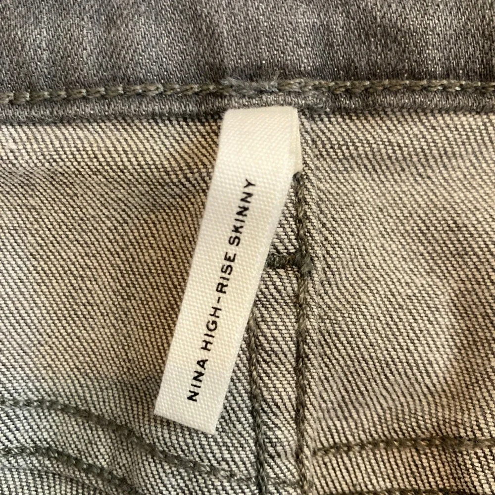Rag & Bone Women 30x30 Nina High-Rise Skinny Jeans Grey WDD21P2664K0GR USA